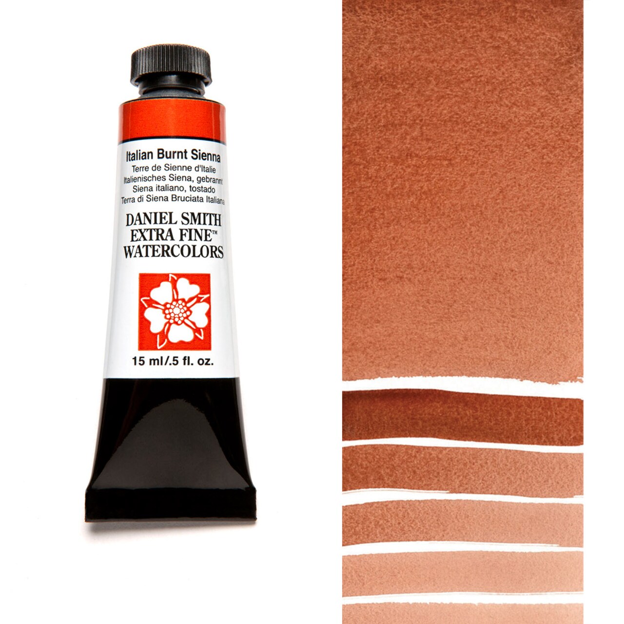 Daniel Smith Extra Fine Watercolors - Italian Burnt Sienna, 5 ml Tube